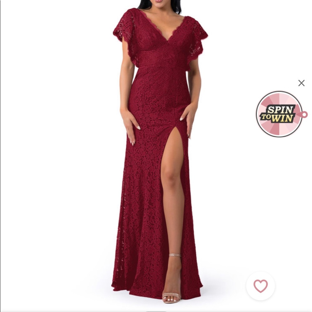 BRAND NEW BURGUNDY BRIDESMAID DRESS